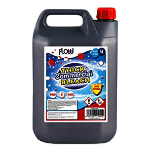 Flow Thick Bleach | Commercial Industrial Household | Multi-Purpose Toilet Cleaner (5 Litre)