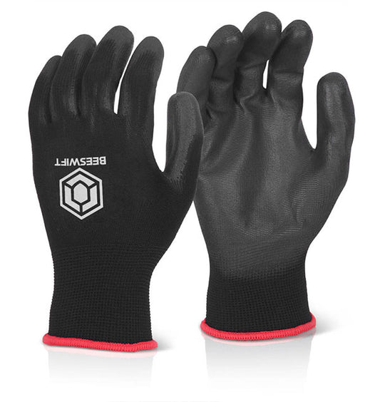 Pu Coated Glove Black Large Box of ALL SIZES