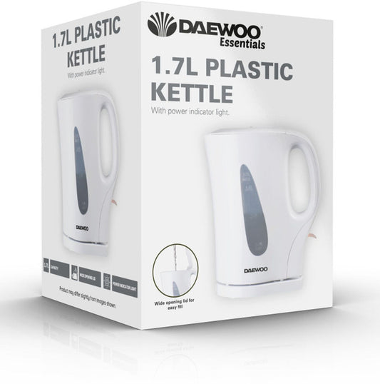 Daewoo Cordless Jug Kettle White 1.7Ltr