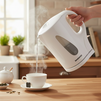 Daewoo 1.7 Litre White Kettle | Cordless | Auto On Off