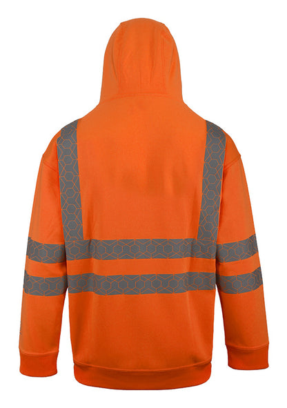 Envirowear Recyclable Hi-Vis Hoodie Orange ALL SIZES