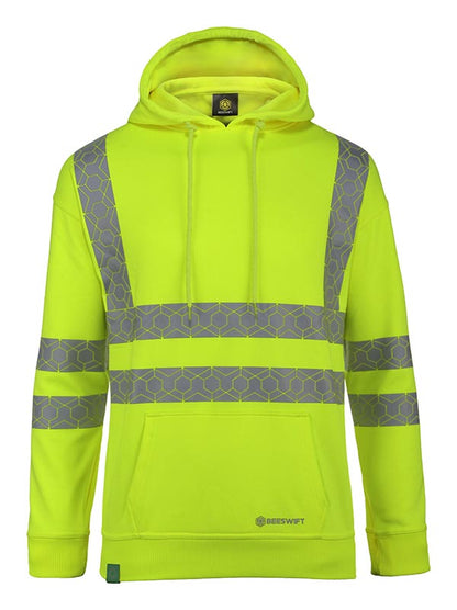 Envirowear Recyclable Hi-Vis Hoodie Sy ALL SIZES