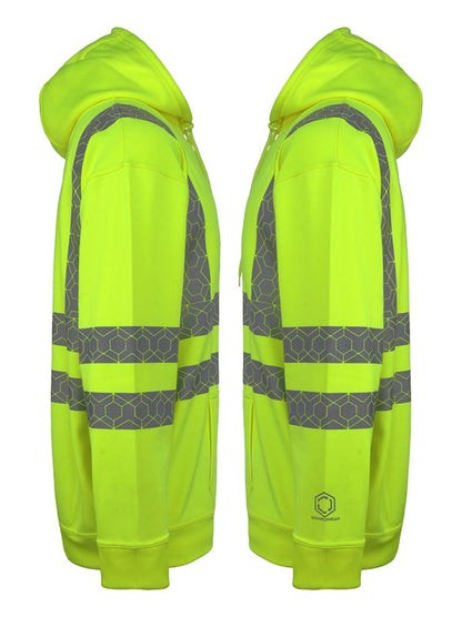 Envirowear Recyclable Hi-Vis Hoodie Sy ALL SIZES