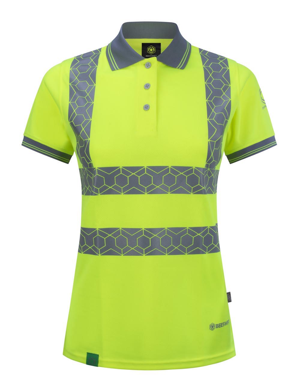 Ewear Recyclable Womens Hi Vis S/S Polo Shirt Sy ALL SIZES