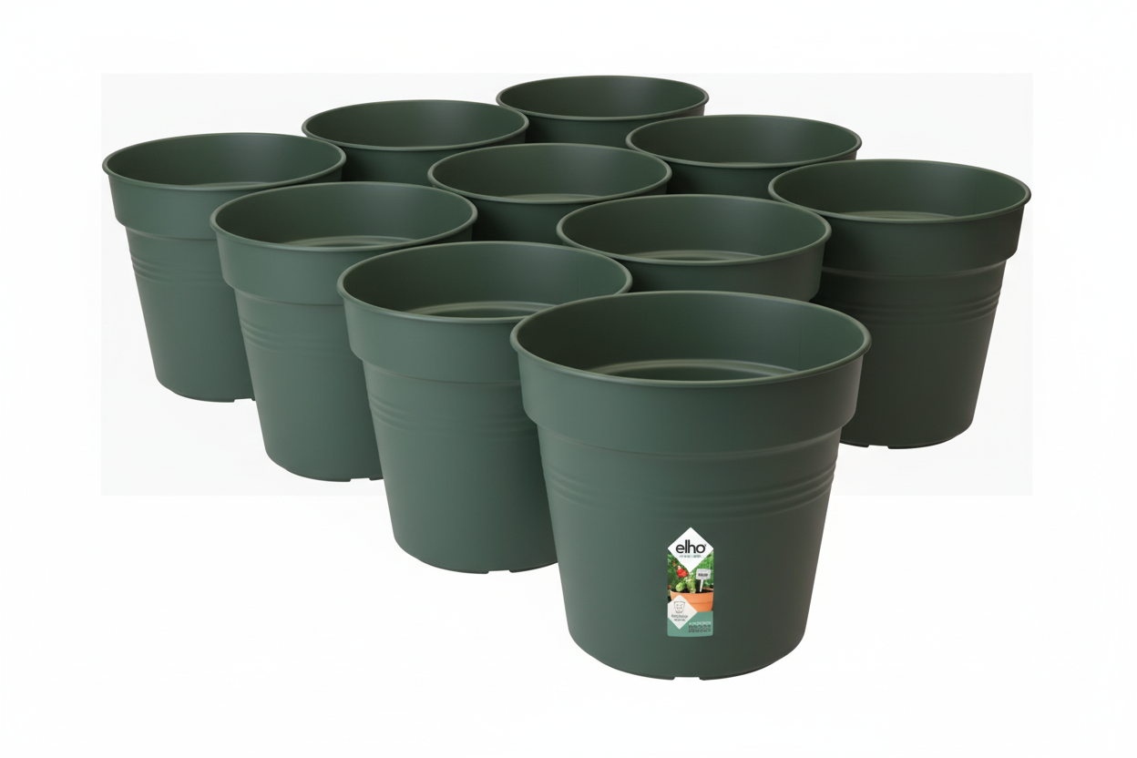 Elho Green Basics Grow Pot 13cm LEAF GREEN