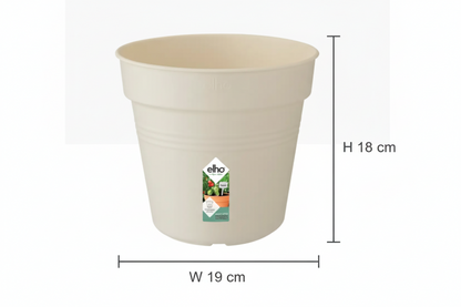 Elho Green Basics Grow Pot 13cm COTTON WHITE
