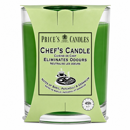 Prices Chefs Large 45hr Candle in Jar Eliminates Cooking Cooks Kitchen Odour