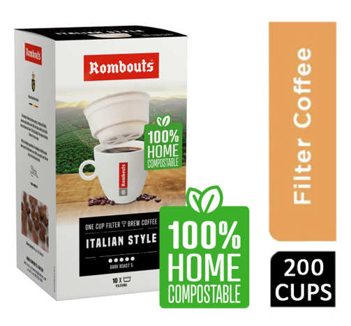 Rombouts Italian 1 Cup Filters 50 - 200's - NWT FM SOLUTIONS