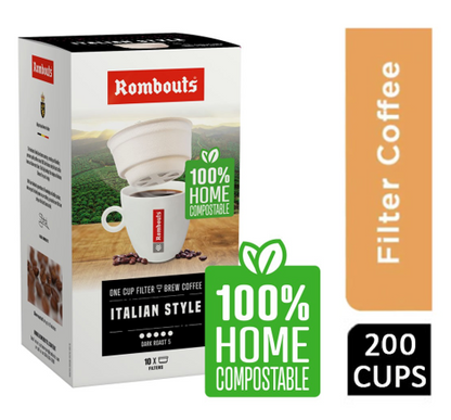 Rombouts Italian 1 Cup Filters 50 - 200's - NWT FM SOLUTIONS