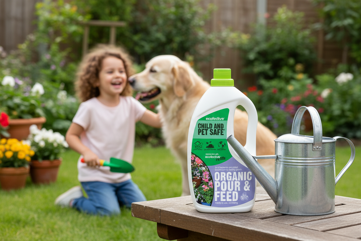 Ecofective Organic Gardening Pour & Feed Fertilizer 1.5 Litre