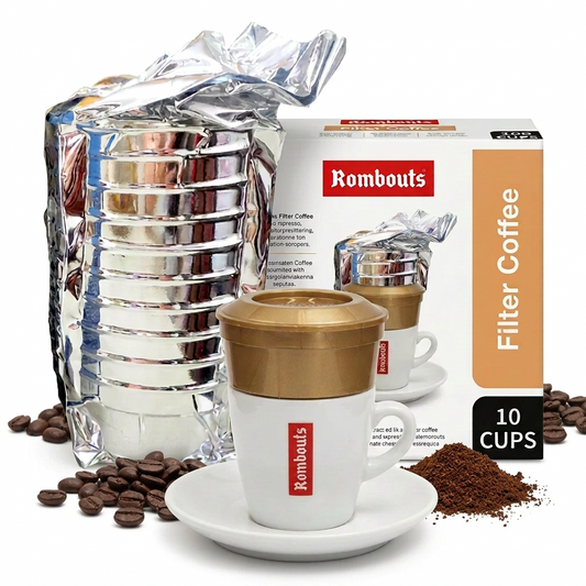 Rombouts Original Medium Roast Individual Coffee & Filters 10
