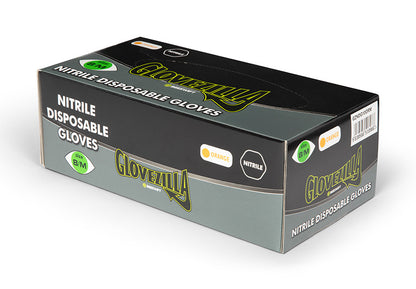 Beeswift Nitrile Disposable Gripper Glove Orange Box of ALL SIZES