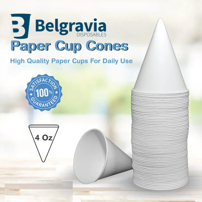 Belgravia 4oz Water Cones 200's