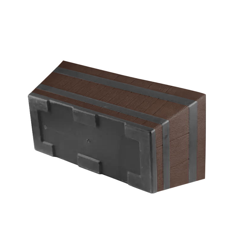 Fixtures Barrel Design Brown Trough 50.8cm x 25.4cm x 19cm