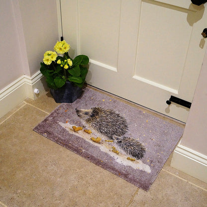 Bree Merryn Hedgie Hike Luxury Washable Doormat | HEDGEHOG 50 x 75cm
