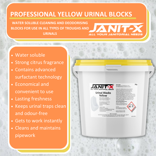 Janit-X Yellow Urinal Blocks 3kg