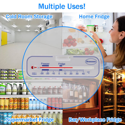 Brannan Horizontal fridge or freezer thermometers €“ standard design