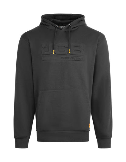 Jcb Unisex Embossed Hoody Black ALL SIZES
