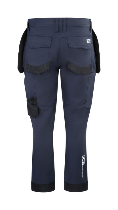Jcb Ladies Stretch Holster Pocket Trouser Navy ALL SIZES