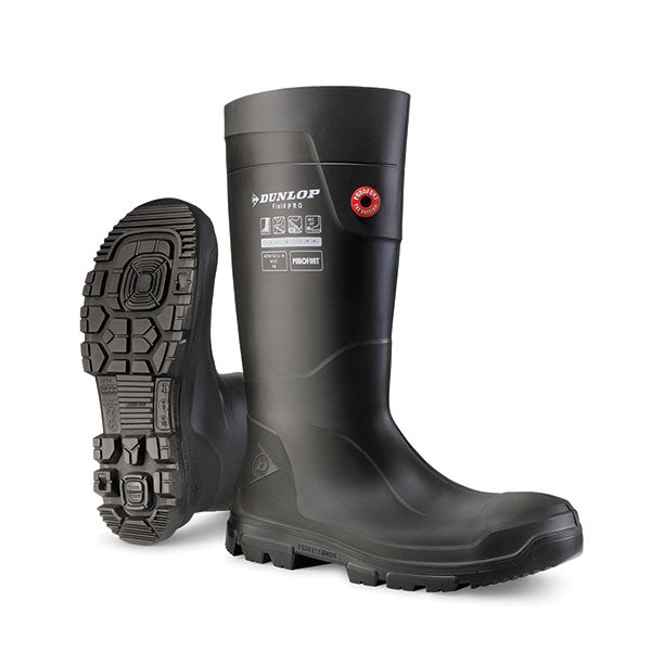 Purofort Terrapro Full Safety Black Wellington  ALL SIZES
