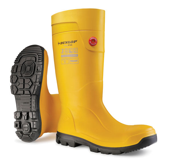 Purofort Terrapro Full Safety Yellow Wellington  ALL SIZES
