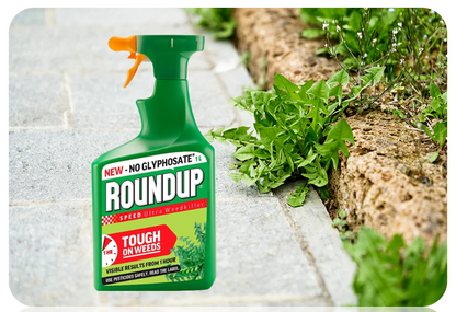 Roundup by Miracle-Gro Speed Ultra Fast Weed Killer | Glyphosate Free | 1 Litre Spray