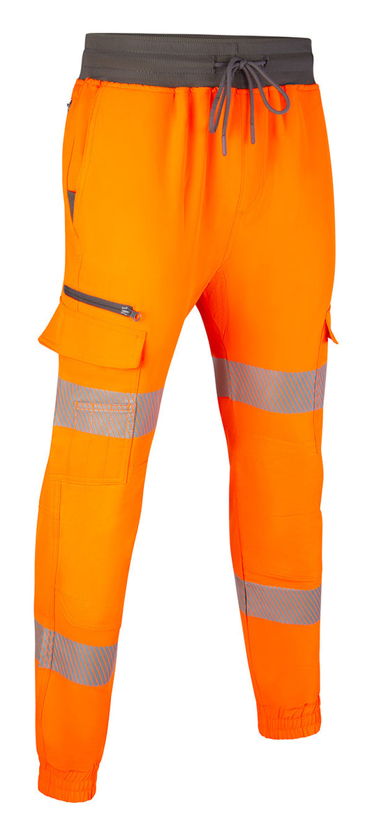 Beeswift Womens Hi-Vis Orange Work Joggers ALL SIZES
