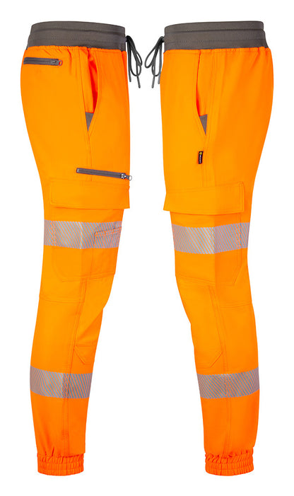 Beeswift Mens Hi-Vis Orange Work Joggers ALL SIZES