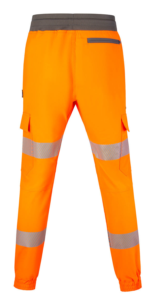 Beeswift Mens Hi-Vis Orange Work Joggers ALL SIZES