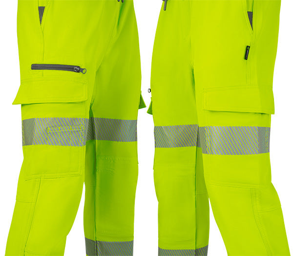 Beeswift Mens Hi-Vis Yellow Work Joggers ALL SIZES