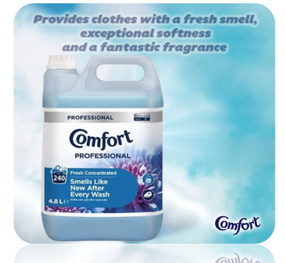 Comfort Professional Fresh Fabric Softener Highly Concentrated 4.8 Litre 240W