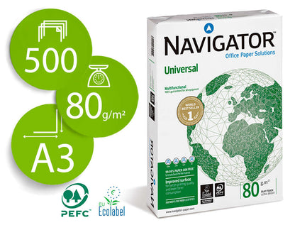 Navigator A3 80gsm White Universal Paper (500 Sheet)