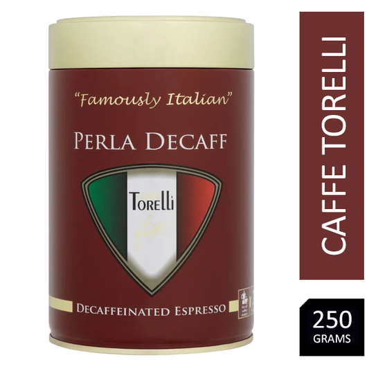 Caffe Torelli Perla Decaf Filter Coffee 250g Tin