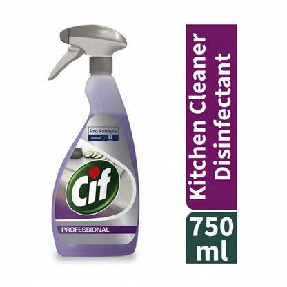 Cif Pro-Formula 2in1 Kitchen Cleaner Disinfectant Spray 750ml