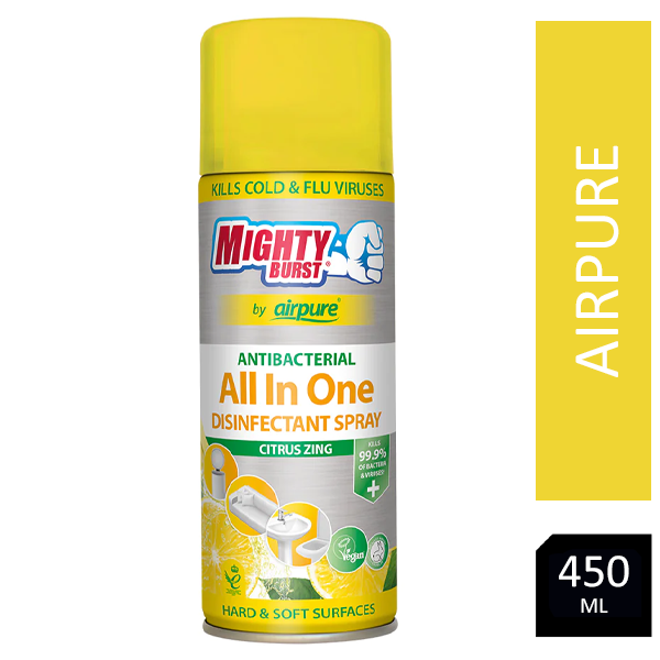 Airpure All In One Citrus Zing Disinfectant Spray 450ml