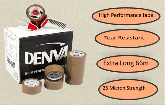 Denva Buff Packaging Tape