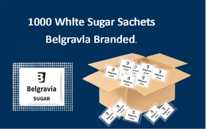 Belgravia White Sugar Sachets (Pack of 1000) AU00377 - NWT FM SOLUTIONS