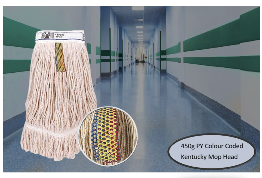 PY Kentucky Mop Natural Stayflat Yarn 450g / 16oz Colour Coded (Pack of 1)