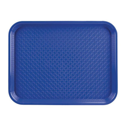 Fixtures Blue Plastic Fast Food Serving Tray {34cm x 26cm}