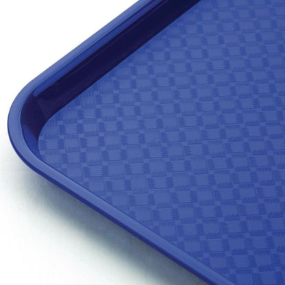 Fixtures Blue Plastic Fast Food Serving Tray {34cm x 26cm}