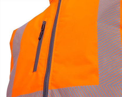Mens Bodywarmer Fluorescent Orange ALL SIZES