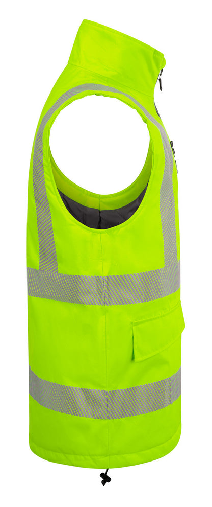 Mens Bodywarmer Fluorescent Yellow ALL SIZES