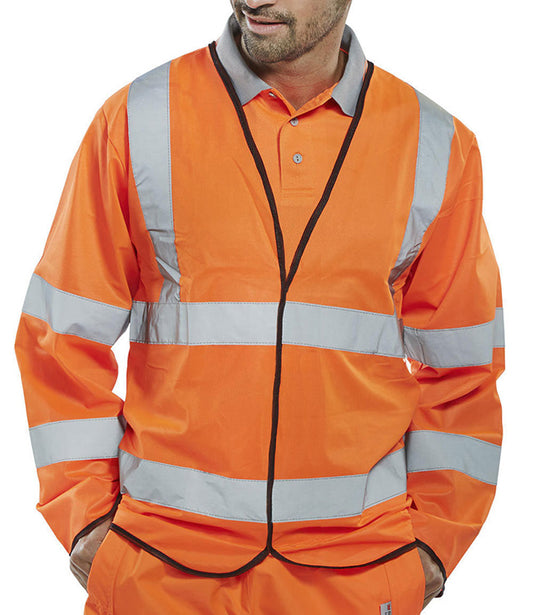 Beeswift Fire Retardant Orange Jerkin ALL SIZES