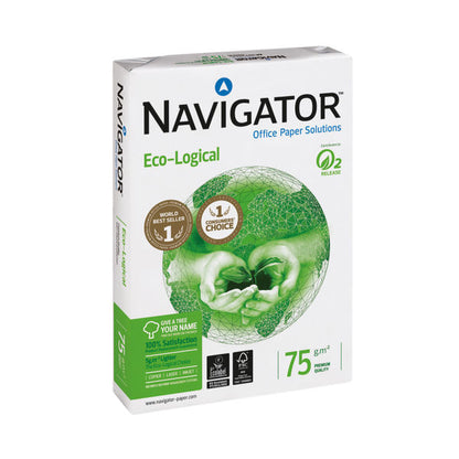 Navigator A4 75gsm White Eco-Logical Paper (500 Sheet)