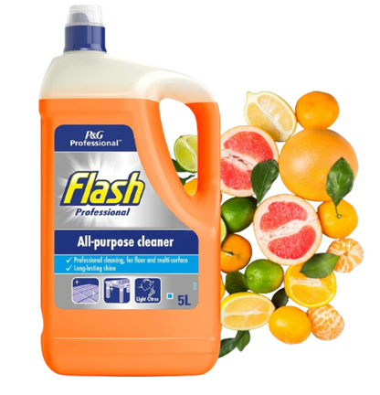 Flash Professional All Purpose Liquid Cleaner for Floor and Multi-Surface Light Citrus 5L