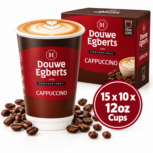 Douwe Egbert Cappuccino 12oz On The Go (10 Cups)
