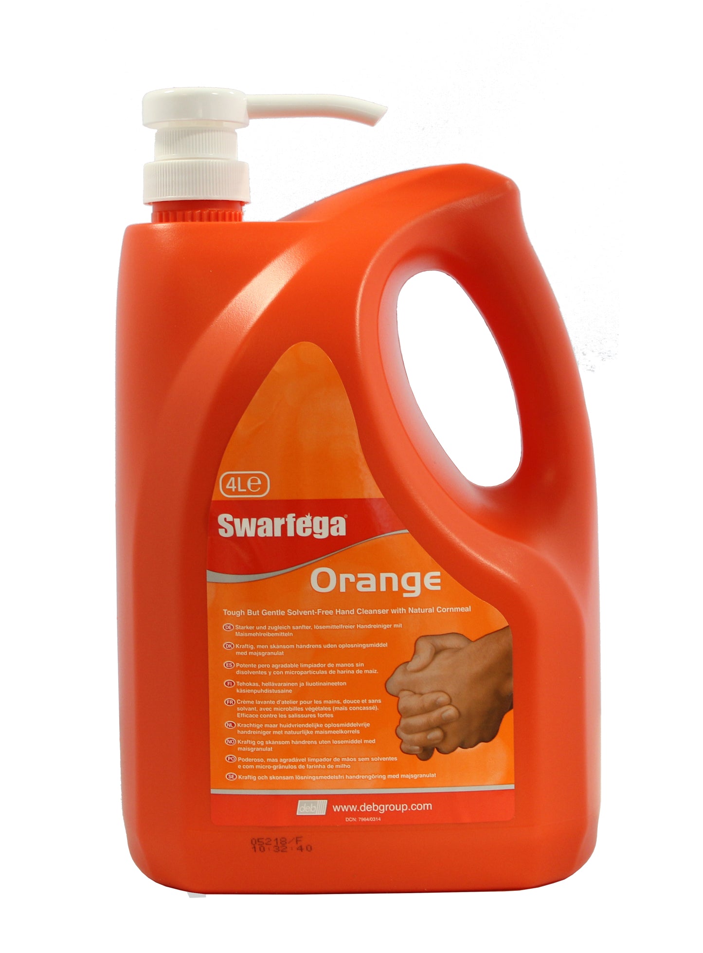 Swarfega Orange Hand Cleaner | Solvent Free | 4 Litre with Pump