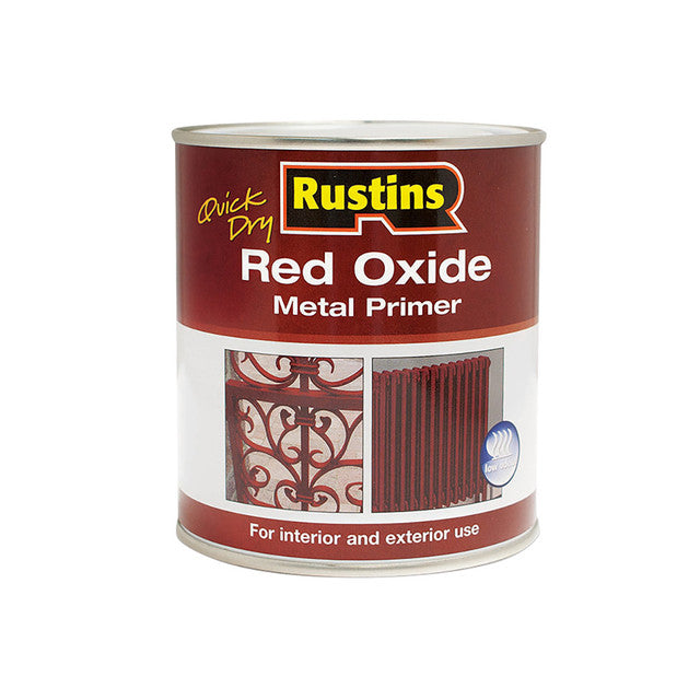 Rustins Red Oxide Metal Primer 1 Litre Rusromp1L