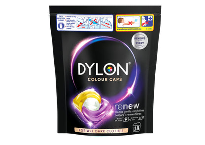 Dylon Black and Dark Wash Caplets Renew 18s