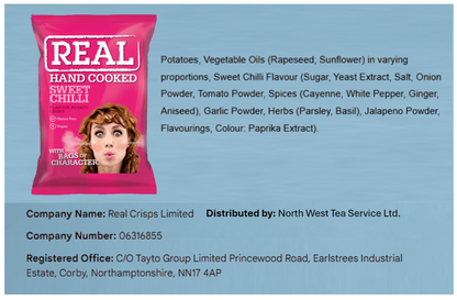 Real Crisps Sweet Chilli 24 x 35g